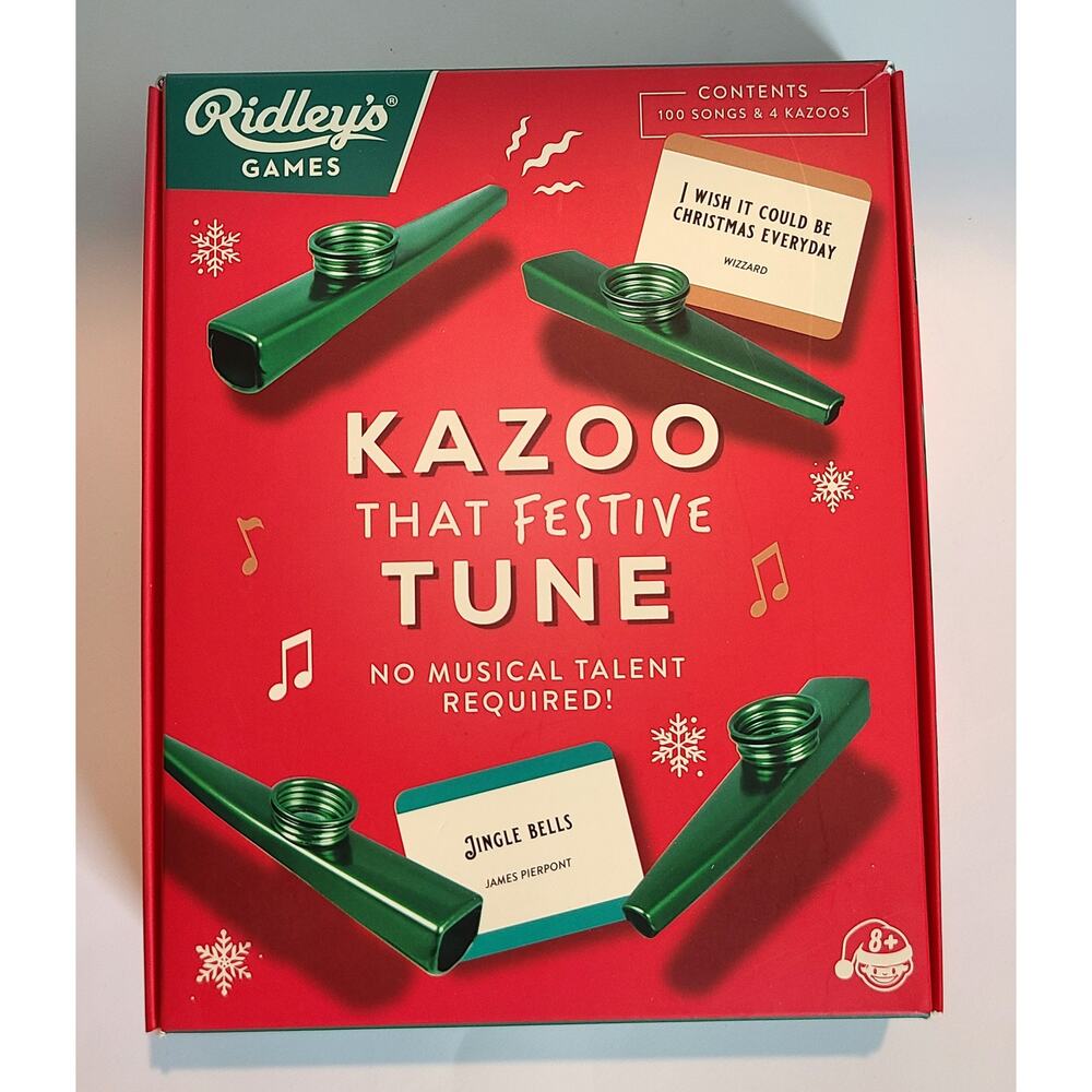 Kazoo That Festive Tune Ridleys Games 100 Songs 4 Kazoos NIB Unused